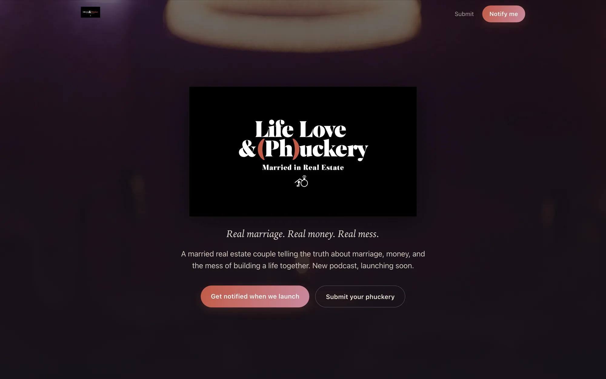 Life, Love & (Ph)uckery interface
